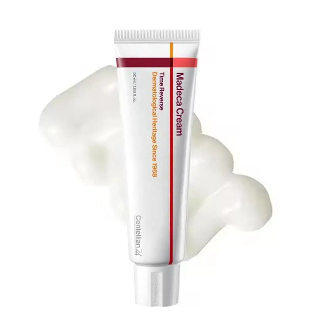 Korean Centella Asiatica Face Cream 50ml Madeca Time Reverse Anti-Aging Moisturizer Reduces Wrinkles Firms Lightweight Daily