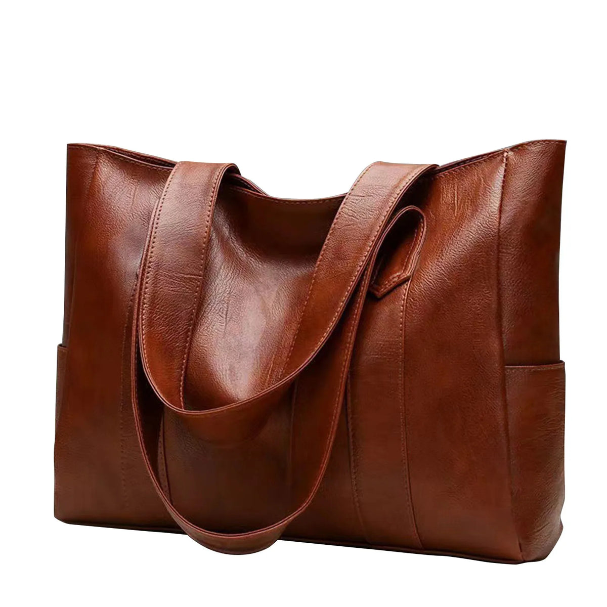 Bolsa Tote de Hombro Gran Capacidad – Cuero Suave para Mujer