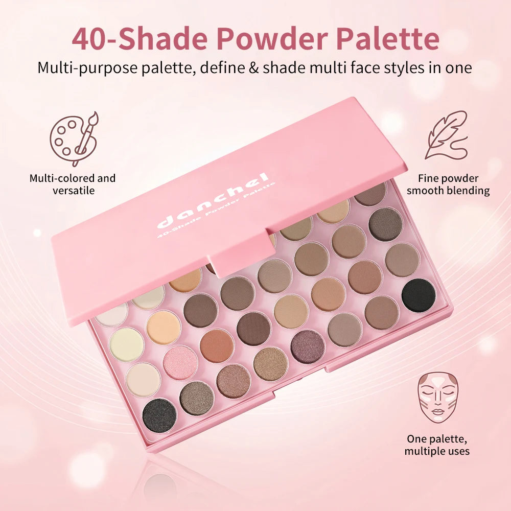 Kit de Maquillaje Completo 8 en 1 – Sombras, Contorno, Rubor, Labial y Más