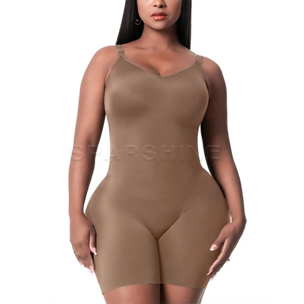 Faja Colombiana Mid Thigh con Bra Integrado – Control Abdominal para Uso Diario