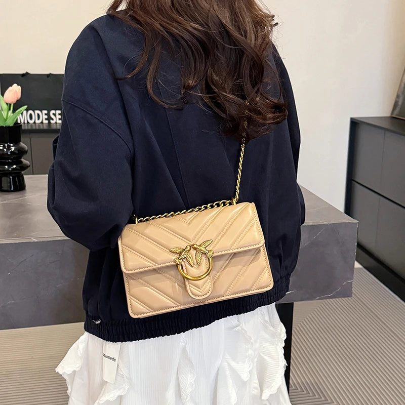 Bolsa Crossbody de Lona Moderna – Bandolera Casual con Correa Ajustable