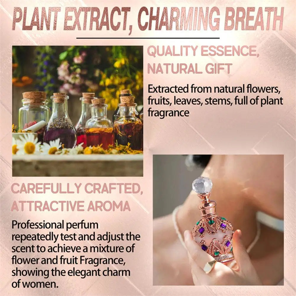 Perfume Árabe para Mujer – Bouquet Floral con Rosa, Jazmín y Vainilla