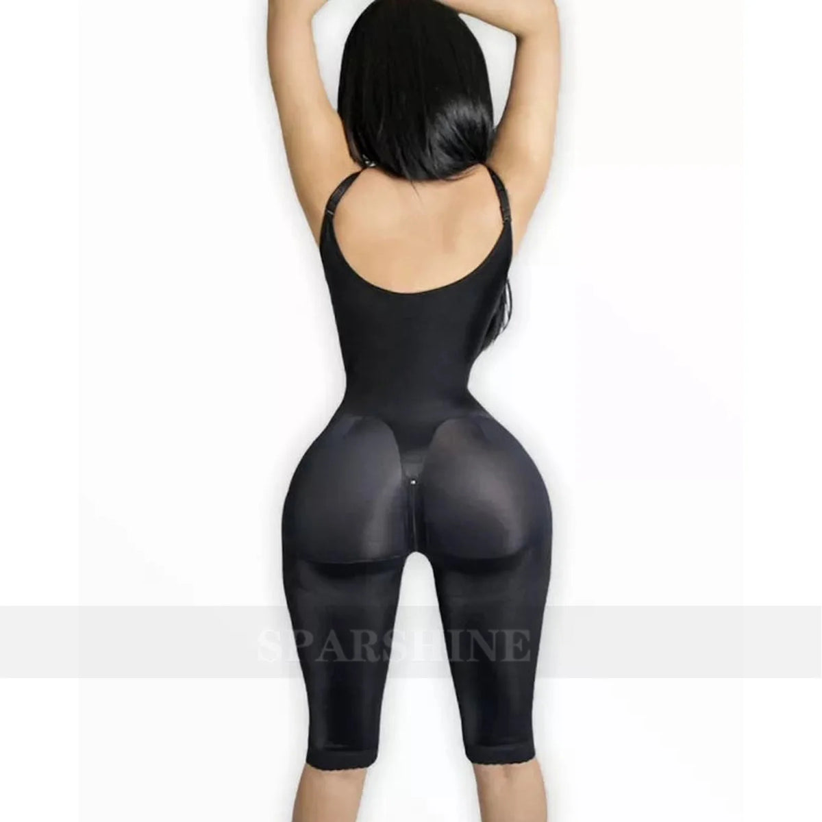 Fajas Colombianas High Compression Full Body Slimming Abdominal Control Shapewear with Bra Butt Lifter Flat Belly Bodysuit