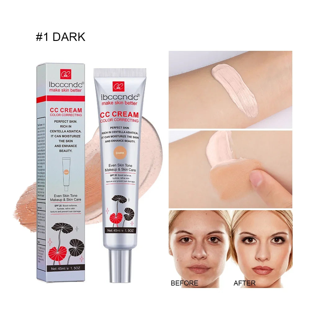 CC Cream Coreana con Centella Asiática 45ml – Cobertura Natural y Luminosa