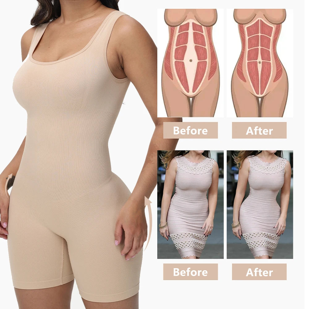 Full Body Shapewear Bodysuit for Women Compression Waist Trainer Body Shaper Bodysuit Fajas Underwear Slim Corset Bodysuits