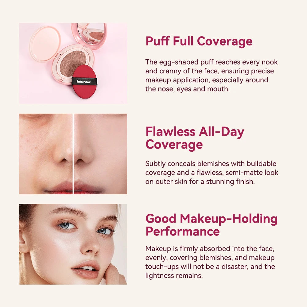 Korean Makeup Clear Soft Cushion Foundation Fit Full Coverage Waterproof Long-lasting Concealer Long-lasting Makeup