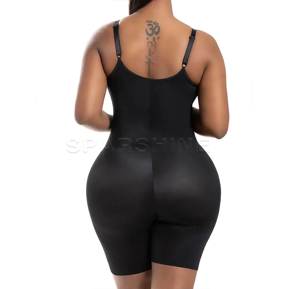 Faja Colombiana Mid Thigh con Bra Integrado – Control Abdominal para Uso Diario