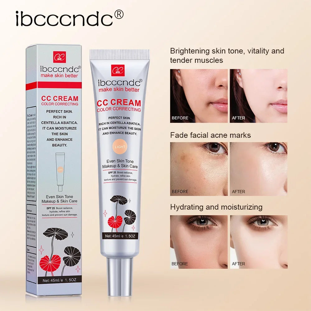 CC Cream Coreana con Centella Asiática 45ml – Cobertura Natural y Luminosa