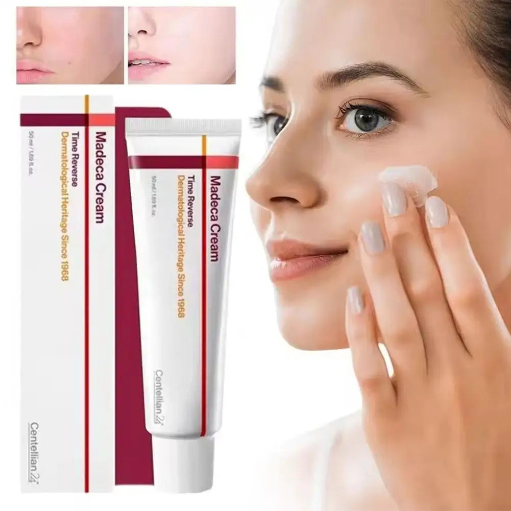 Korean Centella Asiatica Face Cream 50ml Madeca Time Reverse Anti-Aging Moisturizer Reduces Wrinkles Firms Lightweight Daily