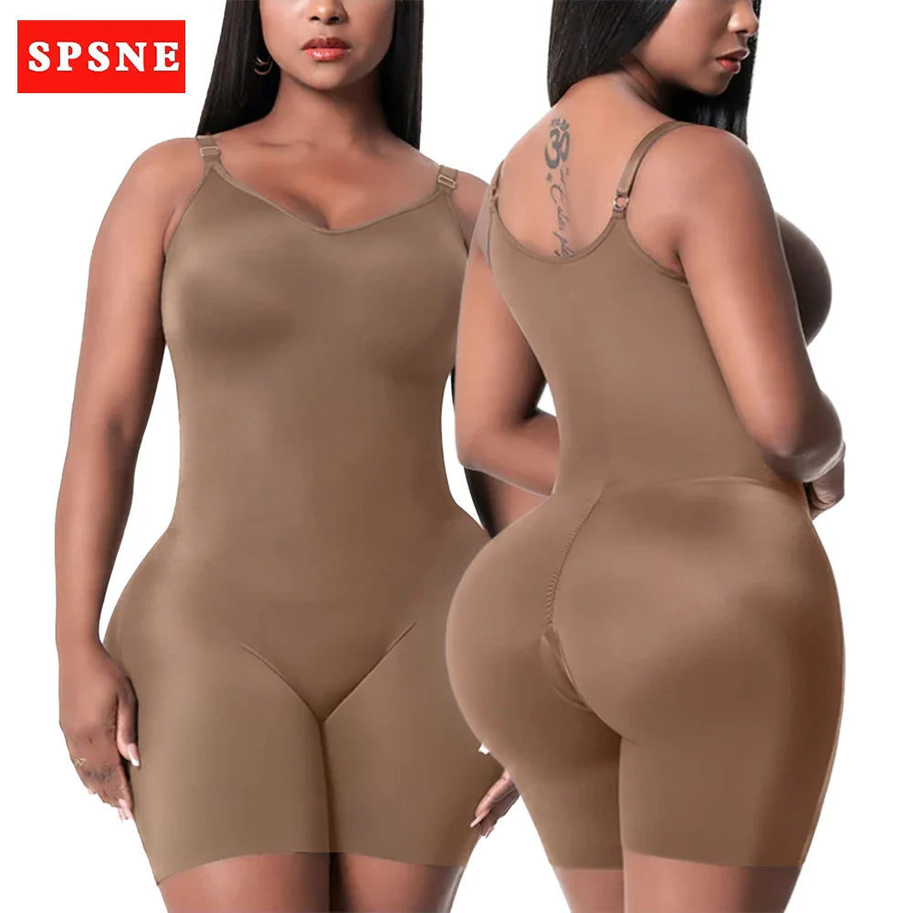 Faja Colombiana Mid Thigh con Bra Integrado – Control Abdominal para Uso Diario