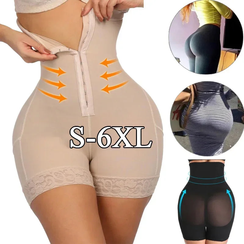 Fajas Colombianas Butt Lifter Shapewear High Waist Tummy Control Panties Waist Trainer Body Shaper